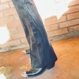 Vintage Gucci Wide Legged Damask Silk Trousers - Tom Ford - Excellent